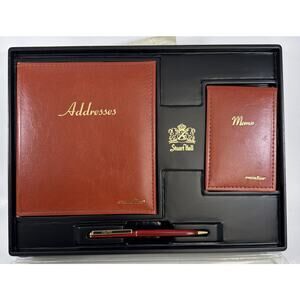 Stuart Hall Executive Gift Set 7600 - Address Book, Memo Note Pad & Pen - New